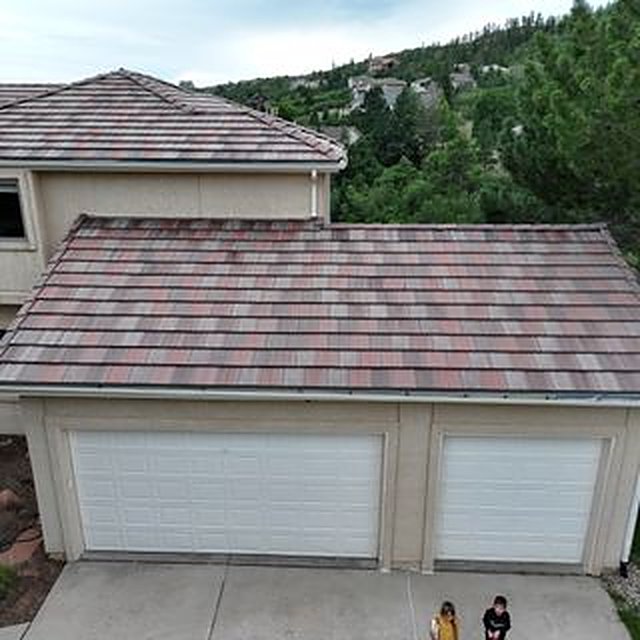 Completed tile roof project in Colorado Springs